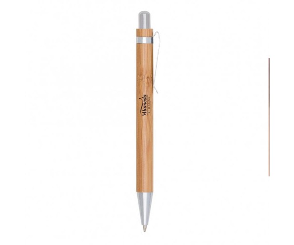 Caneta Ecológica de Bambu Personalizada-  01090
