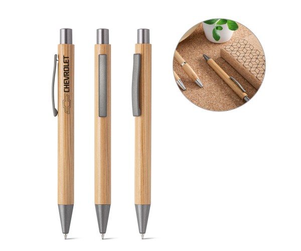 Caneta bambu personalizada - 81009