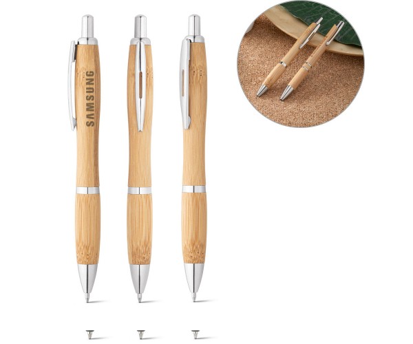 Caneta bambu personalizada - 81010