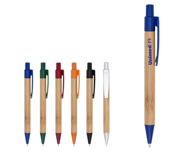 Caneta Ecológica de Bambu Personalizada- 12172