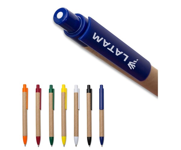 Caneta Ecológica Papelão Personalizada - 00007