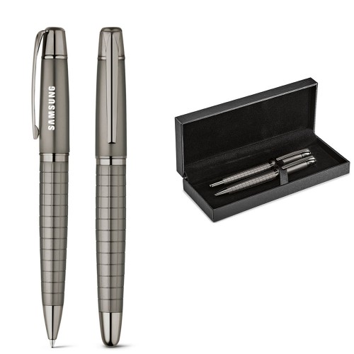 Conjunto de caneta roller e esferográfica personalizado - 51836