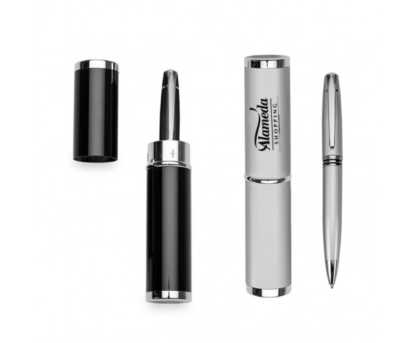 Caneta Metal com Estojo Personalizada   - ER184B
