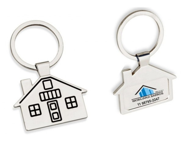 Chaveiro Metal Casa Personalizada- 12002-BRI