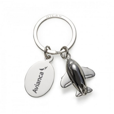 Chaveiro Metal Avião Personalizado-12085