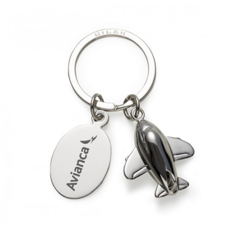 Chaveiro Metal Avião Personalizado-12085
