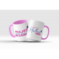 Caneca de cerâmica personalizada para dia Internacional da Mulher - 000643-1