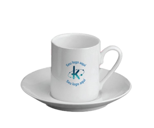 Xícara De Café com Pires  Personalizada  - 003054 