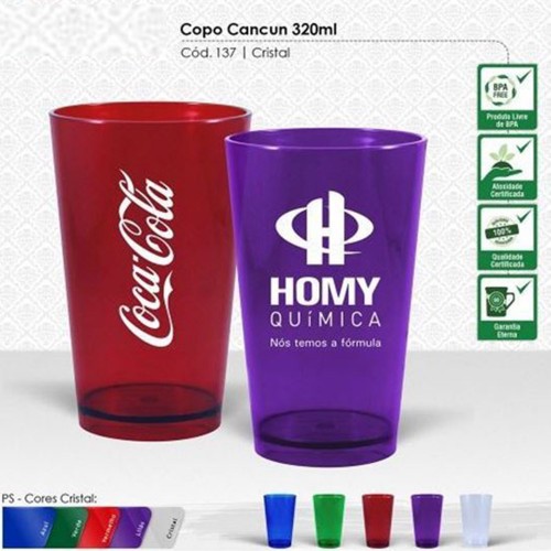 Copo Cristal   320 ML Personalizado - 137