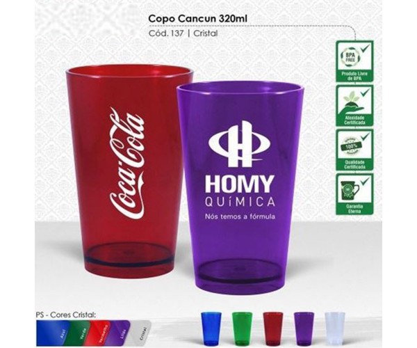 Copo Cristal   320 ML Personalizado - 137