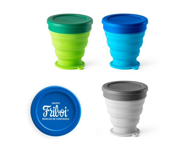 Copo de silicone retrátil  240 MLpersonalizado - 94696