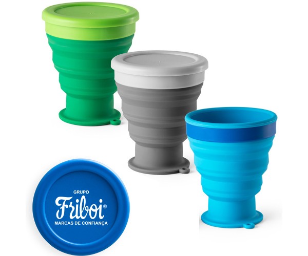 Copo de silicone retrátil  400 mlpersonalizado  -94697