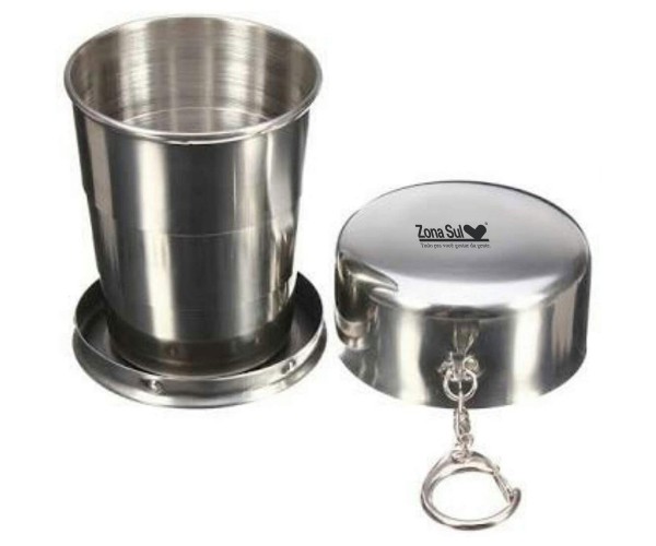 Copo Retatril Inox  180 ML Personalizado -  SFM333