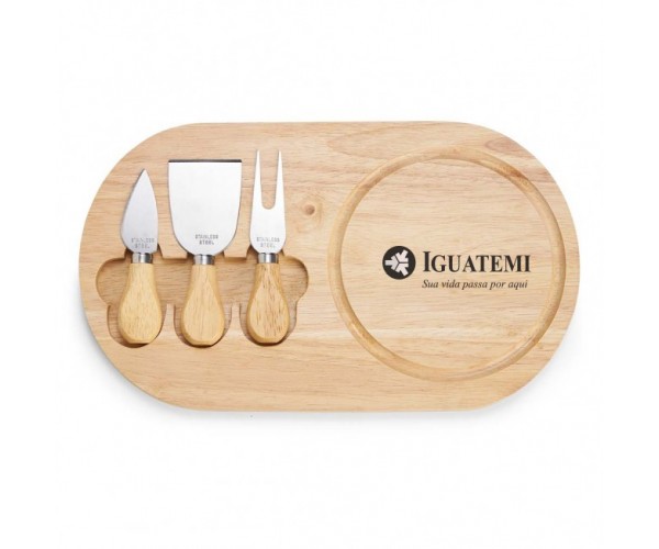 Kit Queijo 4 Peças  Personalizado - 03222