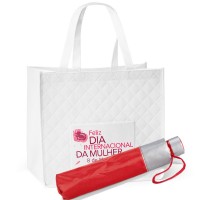 kit Bolsa e Guarda chuva Personalizado dia Internacional da Mulher - 99135B