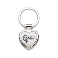 Chaveiro Metal Coração Personalizado para o dioa das mulheres  -  3194 