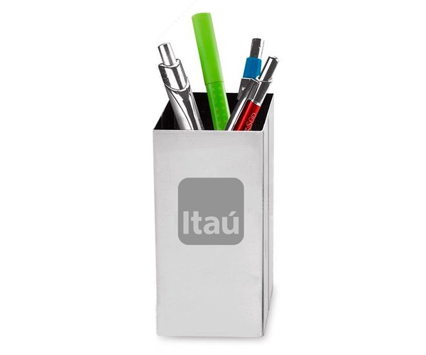 Porta Canetas em Aço Inox Personalizado  - 500006