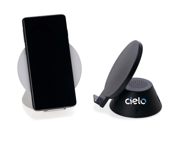Caixa de Som com Carregador por Indução Personalizado - 04359 