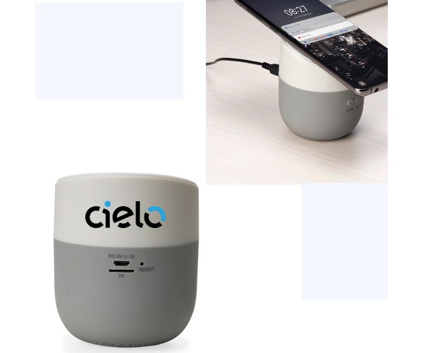Caixa de Som com Carregador por Indução Personalizado - 04366 