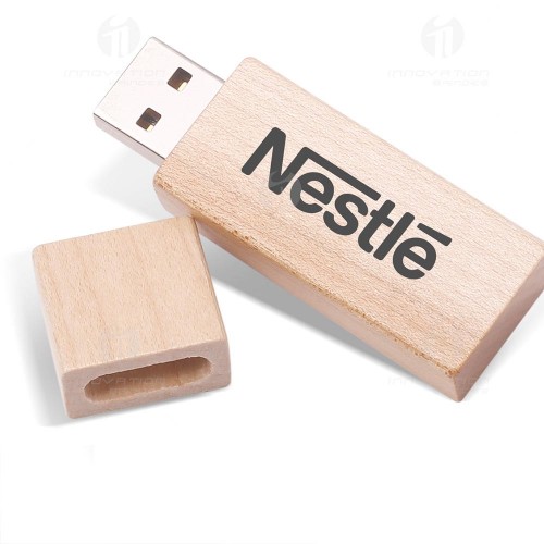 Pen drive em madeira  4 GB personalizado - pen-E4