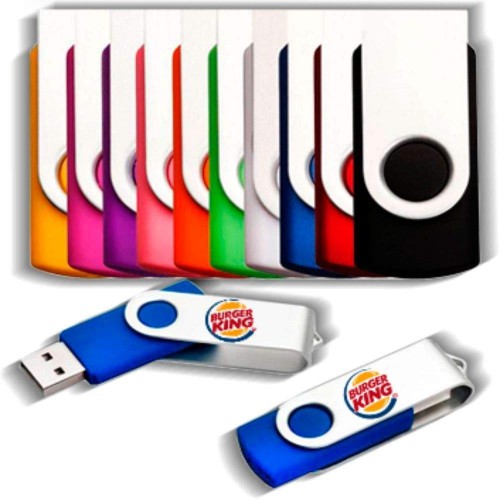 pen drive 8 GB Giratorio Personalizado , Diversas cores ) Sm-08