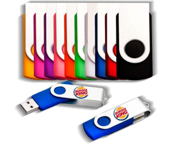 pen drive 8 GB Giratorio Personalizado , Diversas cores ) Sm-08