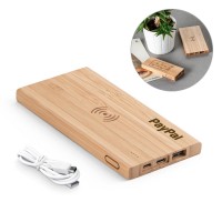 Carregador Portátil / Power bank e carregador Bambu personalizado  - 57909