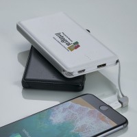  Power Bank Plástico Slim com Indicador Led Personalizado - 02033