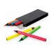 Caixa com 6 lápis pequenos fluorescentes Personalizada  - 51767