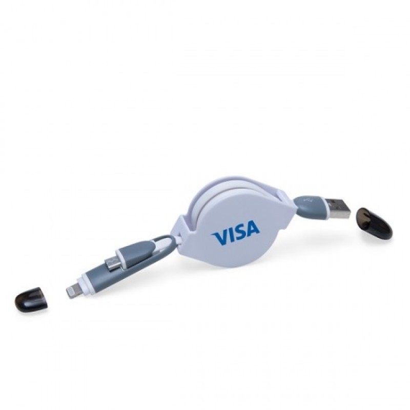  Cabo USB Retrátil Personalizado