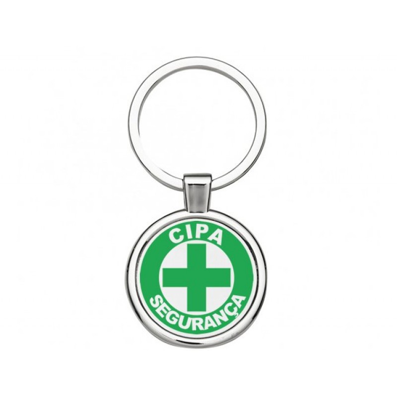 Chaveiro Metal Personalizado  para Cipa e Sipat -1655 