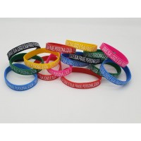 Pulseira de Emborrachada  Personalizada -MS04-0