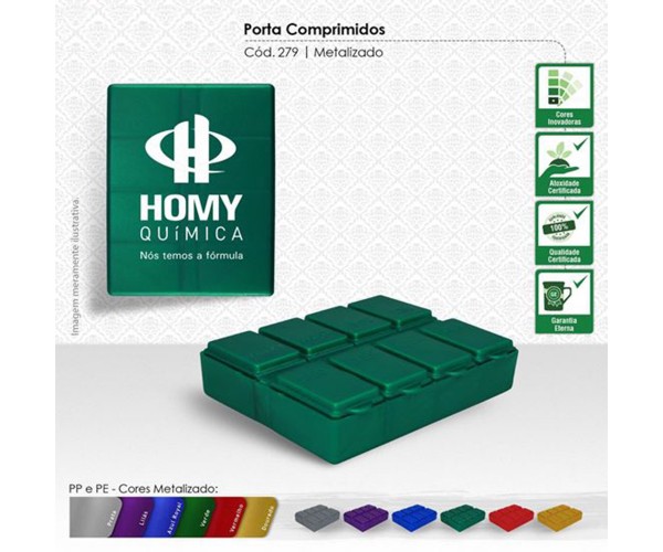 Porta Comprimidos 8 compartimentos  Personalizado  - 279