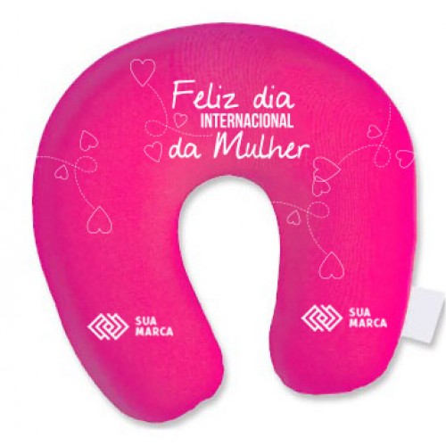 Almofada de Pescoço  Personalizada para o dia Interncional da Mulher - ALMPESMIC